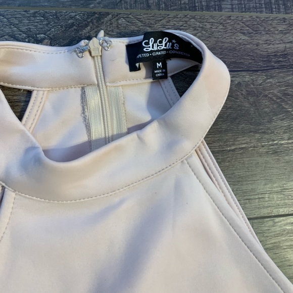 NWT Lulus Devoted to You Beige Halter dress - Picture 11 of 13